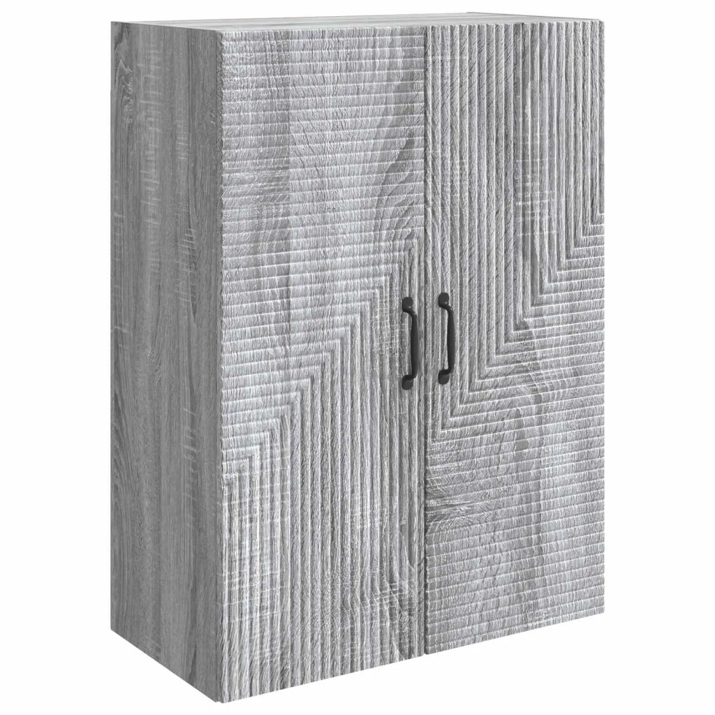 Mobiletto a muro Sonoma grigio 66 x 34,5 x 90 cm