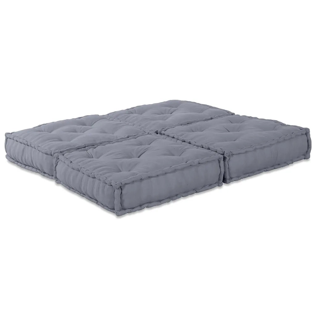 Unità di Divano Modulare 2 pcs Grigio 140 x 70 x 36 cm Tessuto 3315095