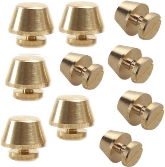 Viti a clip per borse e abbigliamento - 11 mm x 8 mm viti metalliche da 10 pezzi