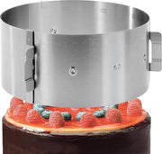 Anello per torta adattabile altezza 10cm acciaio inossidabile - forma fissa per torta con chiusura