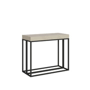 Consolle Allungabile 90-196x40x77 cm Epoca Small Cashmere Telaio Antracite