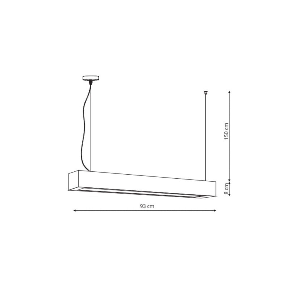 Lampada a sospensione LED Ibros grande nera 24W CCT Light Prestige