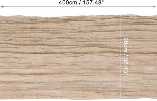 Tavolo da pranzo 400 x 90 cm - Polyester - Lavabile in macchina - Resistente all'usura - Decorazione da festa - Stile elegante - Tovaglia da tavolo