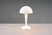 CANARIA LAMPADA DA TAVOLO METALLO BIANCO TOUCH CON LAMPADINE DIMMERABILE INCLUSA ATTACCO E14  4,9W 470lm, 3000K H. 26,5CM