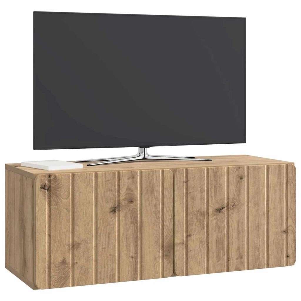 Mobile Porta TV da Muro Rovere Artigianale 78,5 x 31 x 30 cm 898384