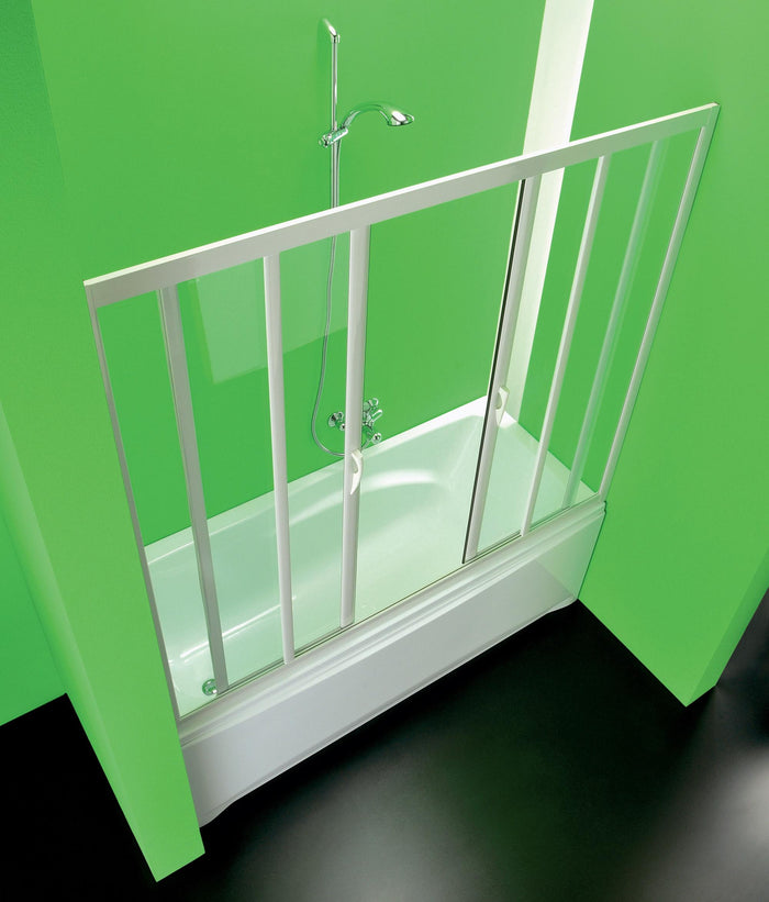 Sopravasca Lineare 220x150 cm 2 Ante Scorrevoli in PVC H150 cm Dorini Bianco