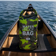 Semiha, Borsa Impermeabile Capacità 20 lt, Verde Mimetica