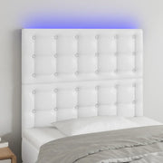 Testiera a LED-Testata con LED Bianco 80x5x118/128 cm in Similpelle 706982