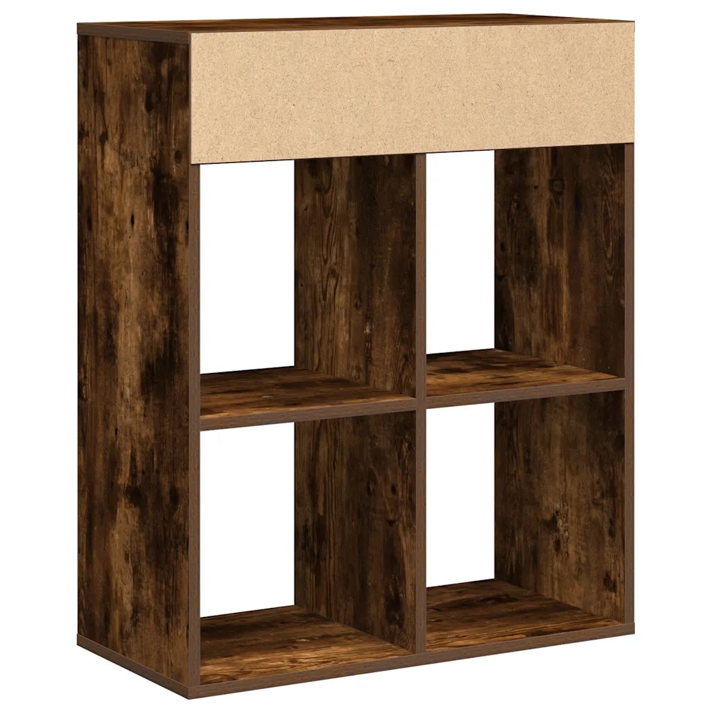 Libreria Rovere Fumo 66x31x80 cm in Legno Multistrato 860296