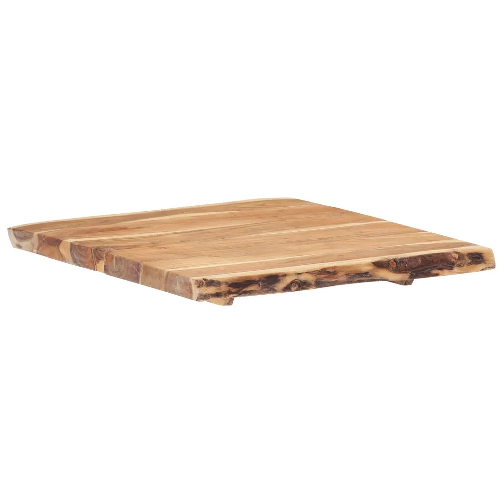 Piano del Tavolo in Legno Massello di Acacia 58x(50-60)x3,8 cm 286328