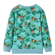 Felpa da Bambino Verde Chiaro M¨¦lange 140
