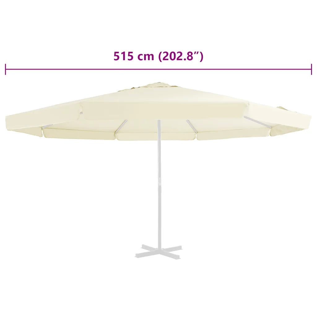 Telo di Ricambio per Tenda da Sole Sabbia 515 cm 312538
