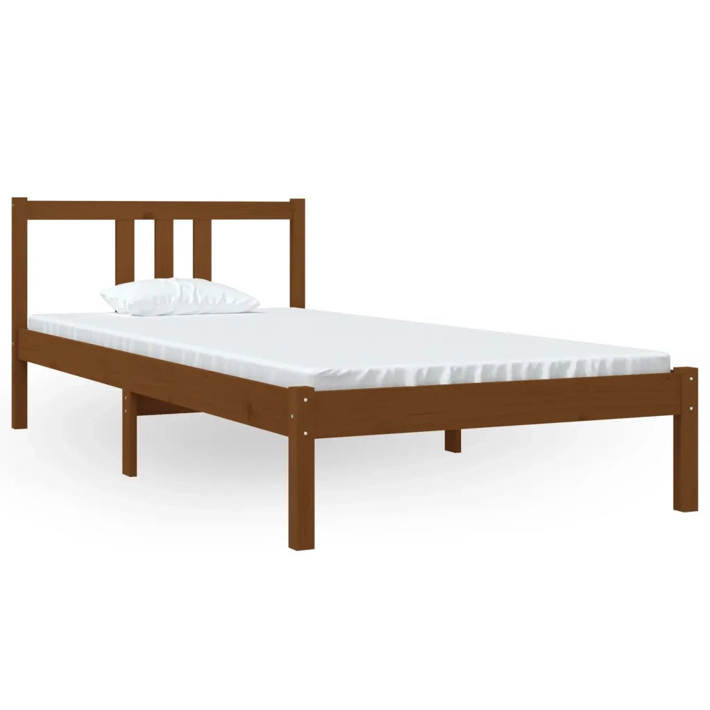 Giroletto senza Materasso-Struttura Letto Ambra Legno Massello Pino 90x200 cm 539826