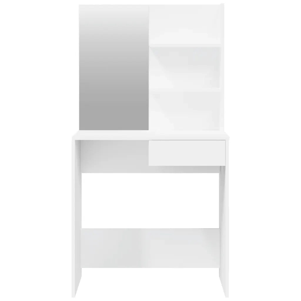 Set Tavolo da Toeletta Bianco 74,5x40x141 cm 3114139