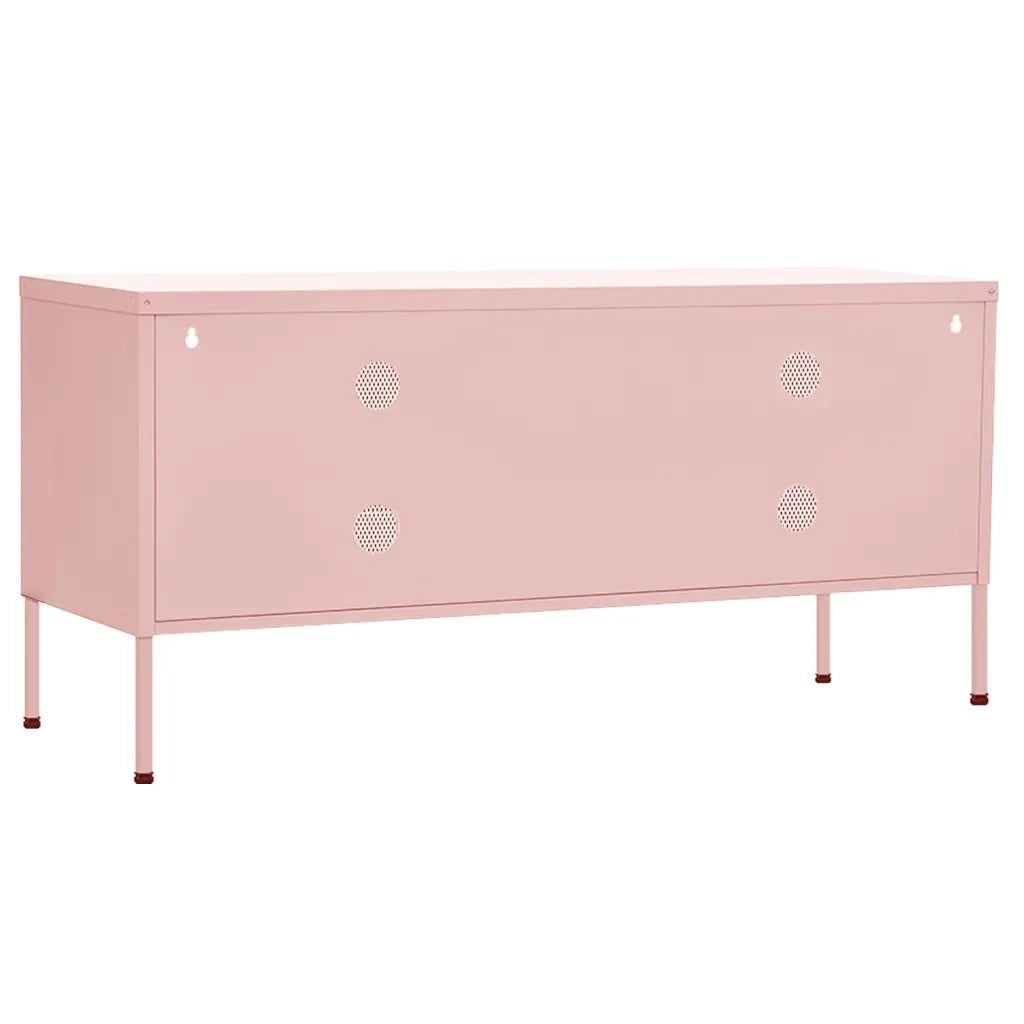 Mobile TV Rosa 105x35x50 cm in Acciaio 336238