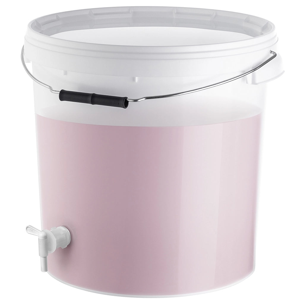 Contenitore di fermentazione KADAX da 20 litri, secchio per vino, liquori e birra, con coperchio e rubinetto.