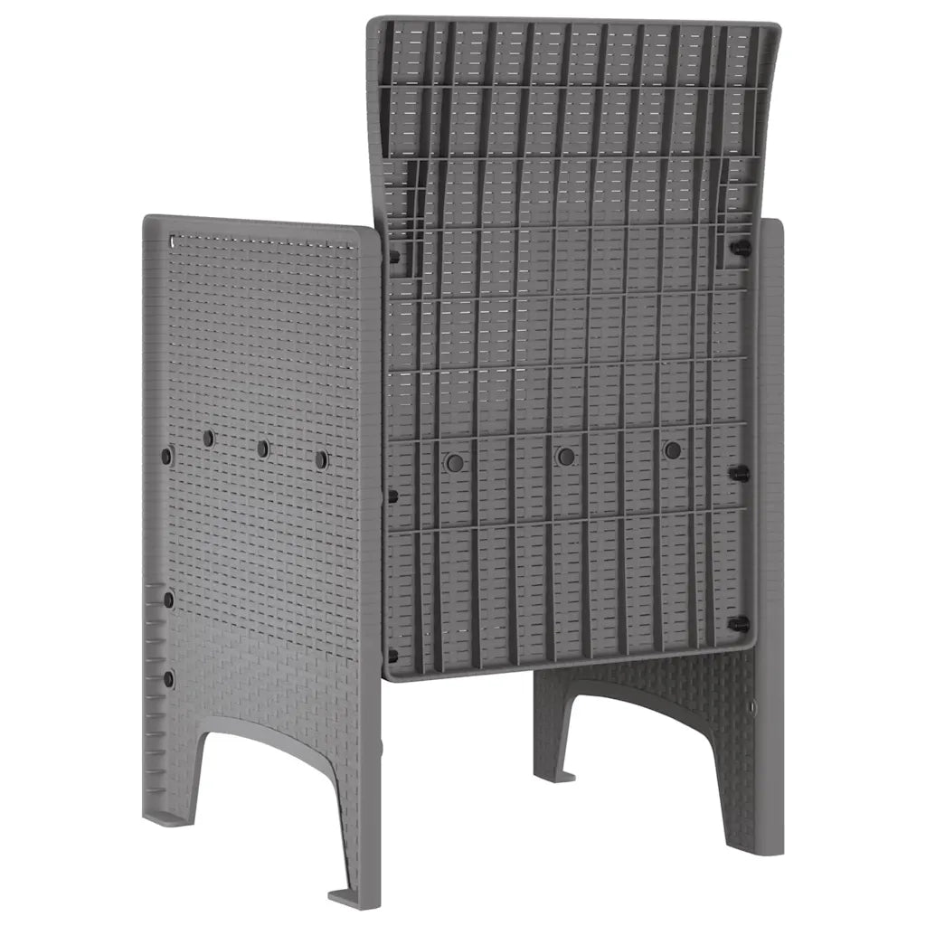 Sedia da Giardino 4 pz | Sedie da Esterno Grigio chiaro 53 x 49 x 85 cm