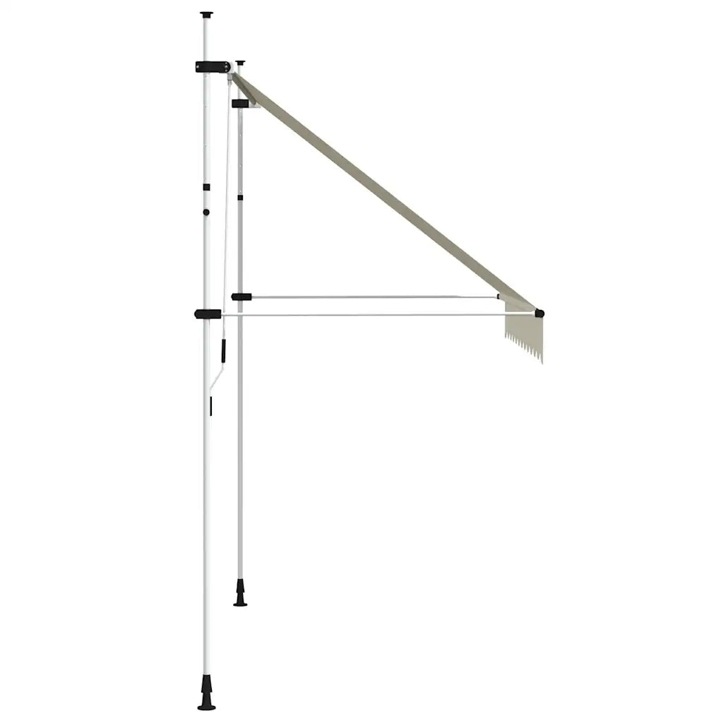 Tenda da Sole Retrattile Manuale 250 cm Crema cod mxl 9253