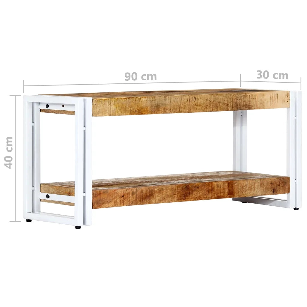 Mobile Porta TV 90x30x40 cm in Legno Massello di Mango 247824