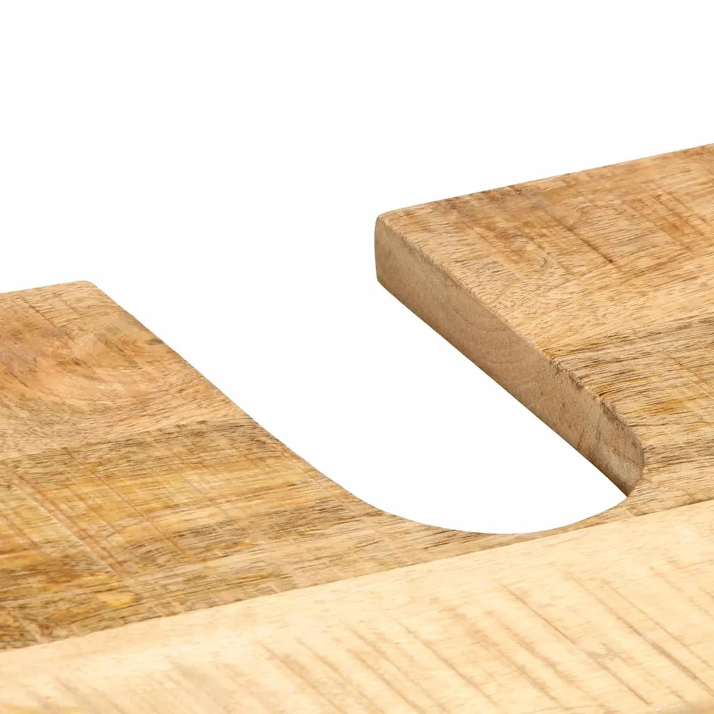 vidaXL Set di mobili per il bagno 2 pcs Legno di mango solido e grezzo