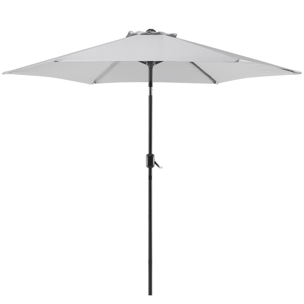 Ombrellone da giardino Struttura in alluminio grigio chiaro 230 x 270 x 270 cm regolabile