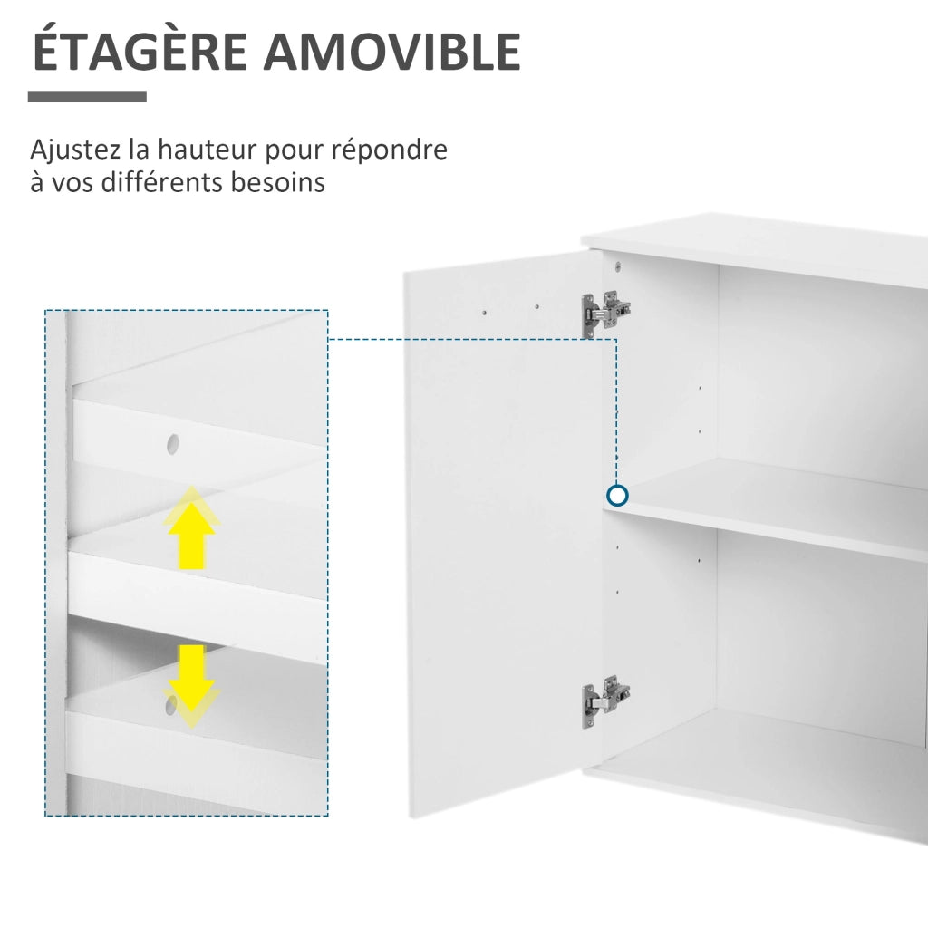 Armadio ¨C zephmum ¨C Bianco 80x30x180 cm