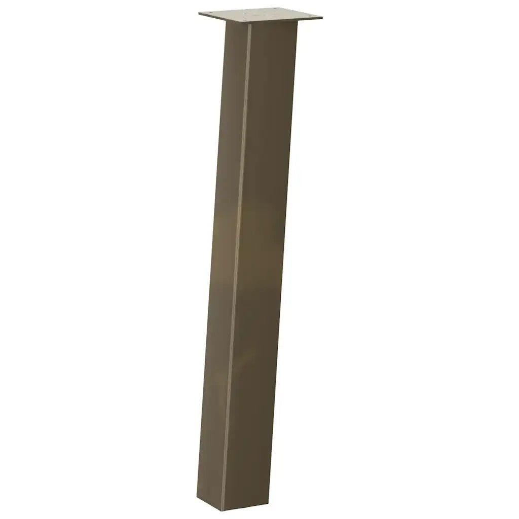 Gambe per tavolo consolle 4 pz in acciaio naturale 72 cm Acciaio 4012507