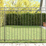 Elemento Recinzione ASSEN 170 x 120 cm Acciaio Grigio 42003914