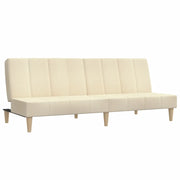 Divano letto | Sof¨¤ letto | Letto singolo a 2 Posti Crema in Tessuto