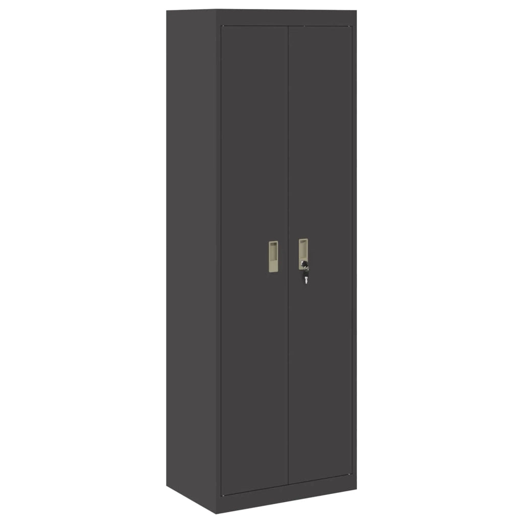 Armadio Nero 60 x 40 x 180 cm Acciaio
