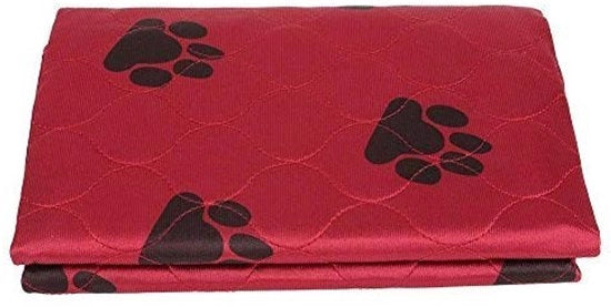 Mat di addestramento per pulizia - Acqua e lavabile - Riciclabile - Rosso - Adatto per gatti e cani - 70 x 80 cm