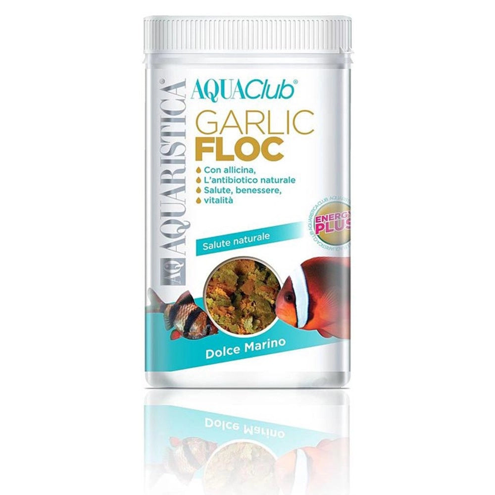 Aquaristica GarlicFloc - mangime in fiocchi per rafforzare il sistema immunitario di pesci marini e d'acqua dolce Formato: 170 ml
