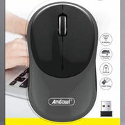 Trade Shop - Mouse Ottico Senza Fili Wireless Usb 3200 Dpi 2,4ghz Ergonomico Vari Colori Qm64 -