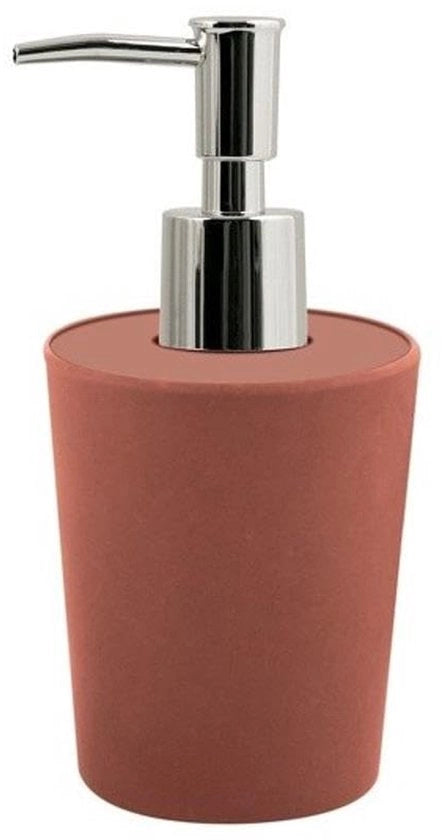 Dispensatore di sapone in bamboe e terracotta, colore marrone, standard