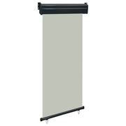 Tenda da sole laterale retrattile/schermo privacy per patio giardino terrazza balcone 80 x 250 cm grigio 02_0007040