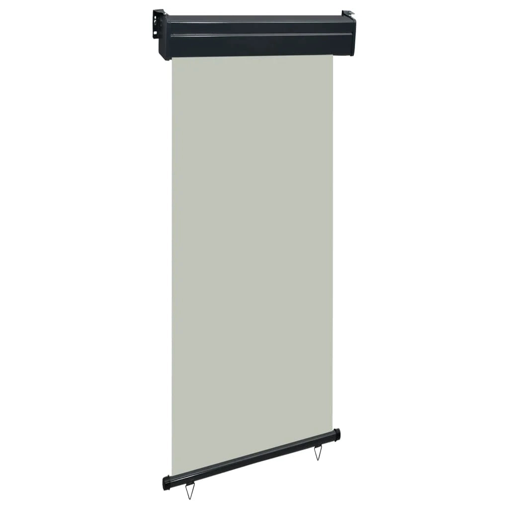 Tenda da sole laterale retrattile/schermo privacy per patio giardino terrazza balcone 80 x 250 cm grigio 02_0007040