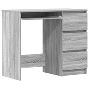 Scrivania | Tavolo da Ufficio Grigio Sonoma 90x45x76 cm in Legno Multistrato