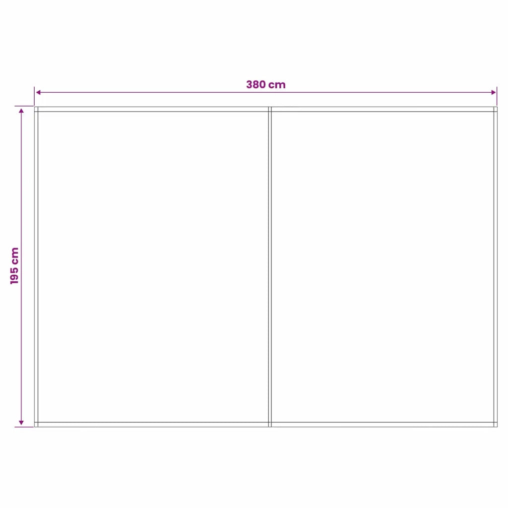 Telo di ricambio per tenda da sole Blu e Bianco 400 x 200 cm 3444180