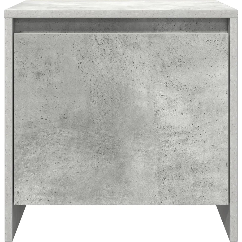 Comodini 2 pz Grigio Cemento 45x34x44,5 cm in Truciolato cod mxl 30414