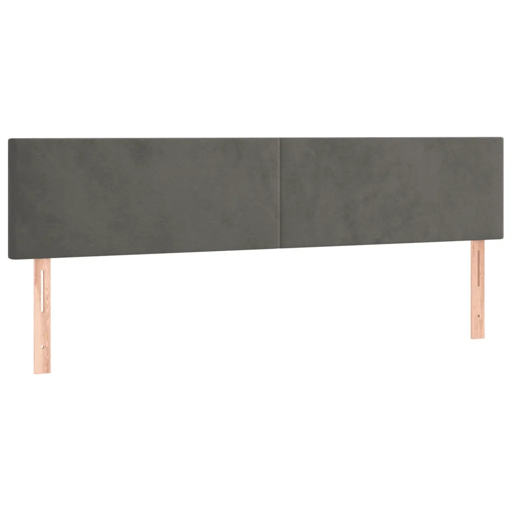 Giroletto senza Materasso Grigio Scuro 120x190 cm Velluto