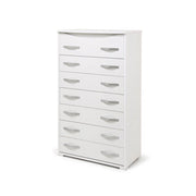 Cassettiera 7 cassetti Settimino Maxi colore bianco frassinato