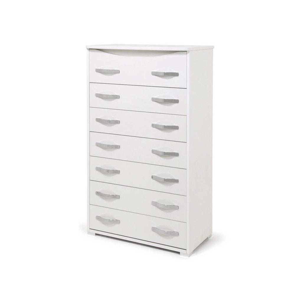 Cassettiera 7 cassetti Settimino Maxi colore bianco frassinato