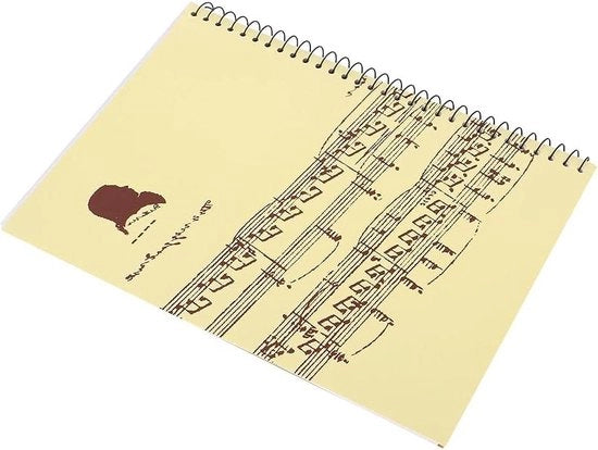 Libretto A4 per la Scrittura di Composizioni Musicali - 50 Fogli - Disegno di Partitura Musicale Giallo