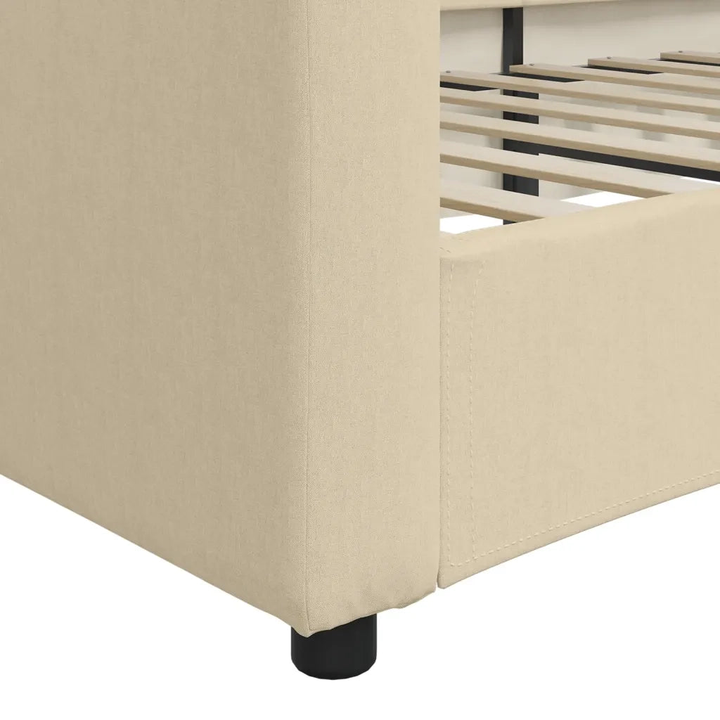 Letto da Giorno Crema 80x200 cm in Tessuto 354182
