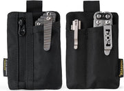 Mini tas organizzatore per uomo con 4 tasche - Tas multitool per chiavi - Borsa mini in tessuto nero