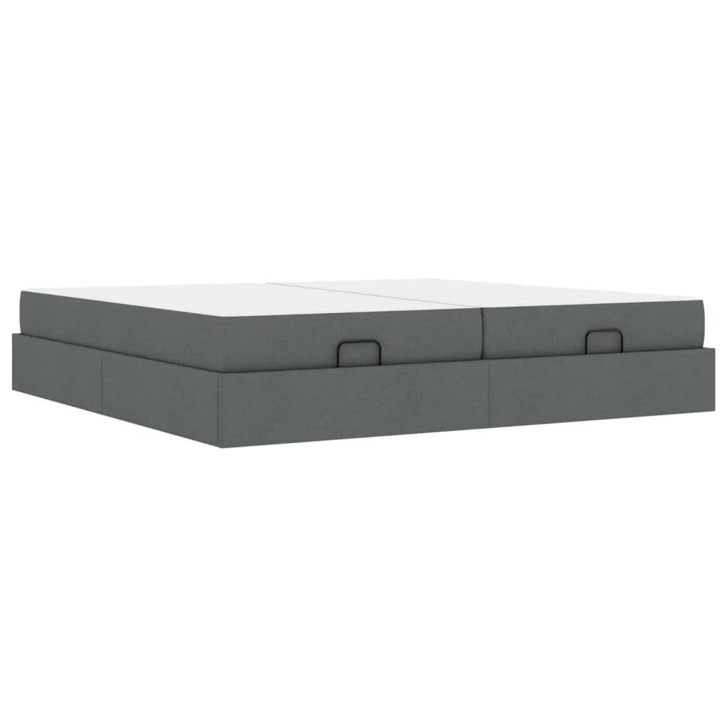 Struttura letto con materasso 2 pcs Grigio Sfumato Tessuto