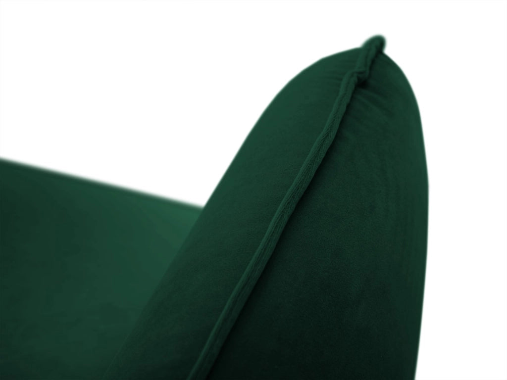Cosmopolitan Design - Divano "Vienna" 3 posti in velluto verde bottiglia 