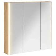 Mobiletto per specchio da Bagno | Armadio da bagno con porta Rovere Artigianale