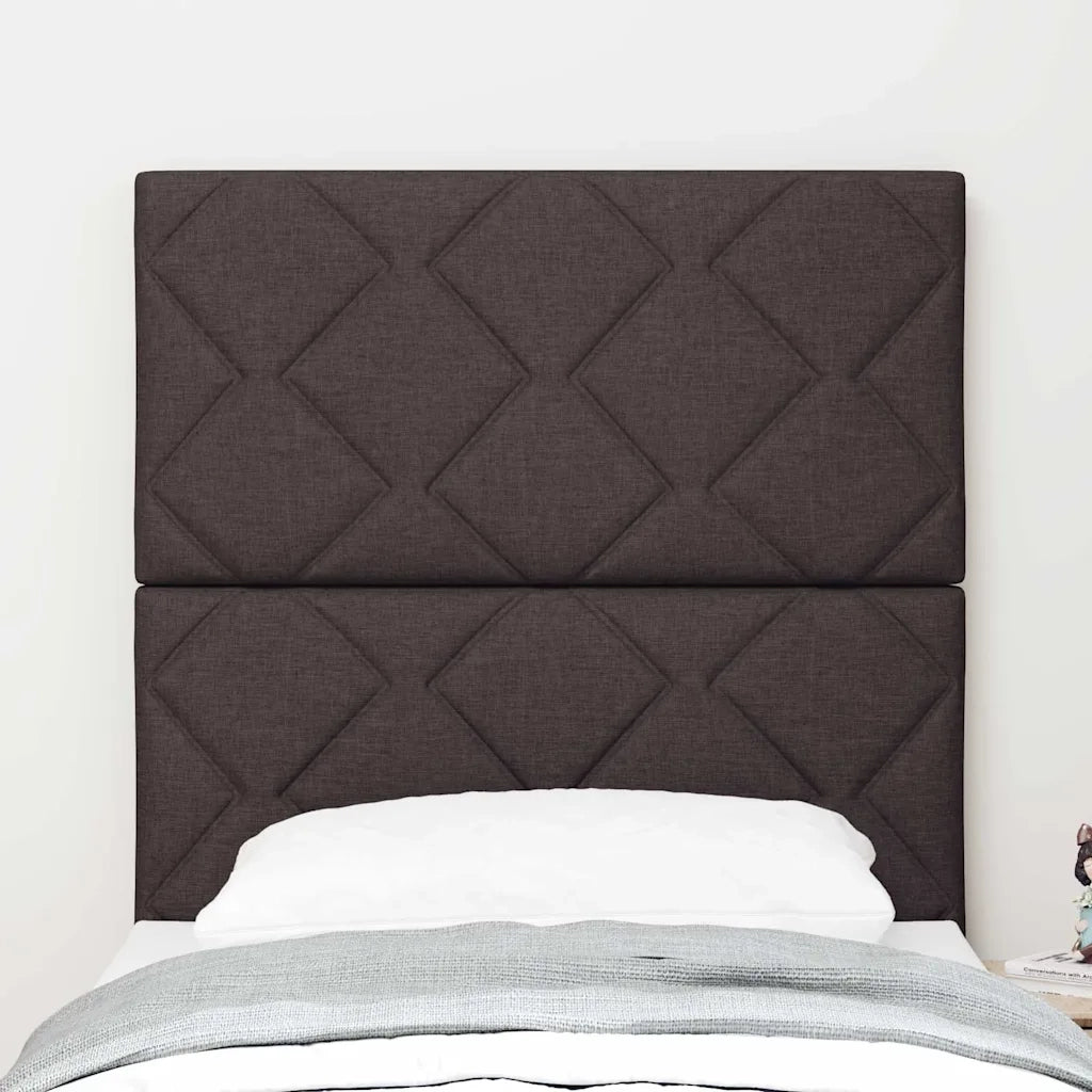 Testiera Marrone Scuro 80 cm Tessuto 3337876