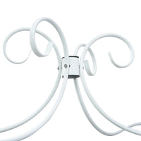 Letto a Baldacchino Bianco in Metallo 180x200 cm 284473